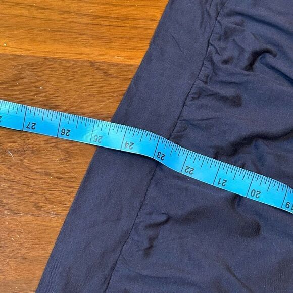 LOFT navy small top with pattern at neckline NWT - Picture 8 of 9